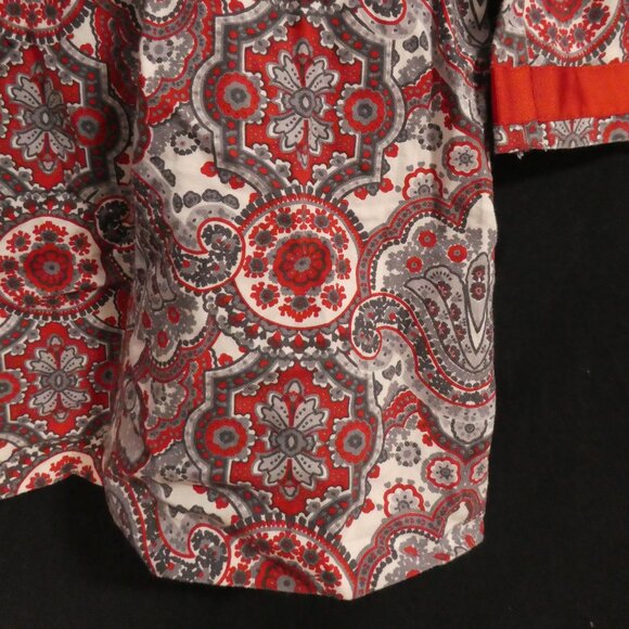 NACO | size 14 | Vintage Long Sleeve Paisley Mini Dress | Fully Lined - Picture 9 of 14